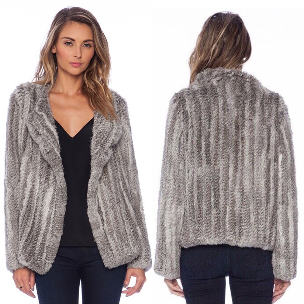 Joie Aviana Rabbit Fur Coat